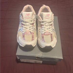 New Balance Kids Sneakers - Pink, White, and Gray